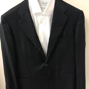 KITON 100% Black Cashmere Suit